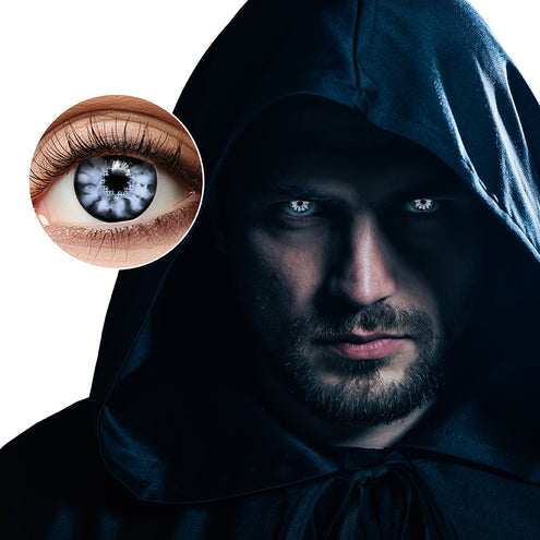 Boland Witte Halloween contactlenzen Soul shadow (3 maanden)