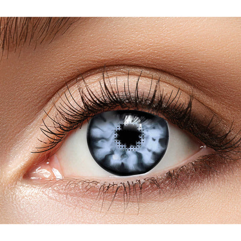Boland Witte Halloween contactlenzen Soul shadow (3 maanden)
