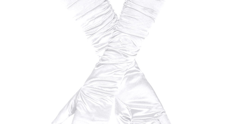 Boland witte handschoenen elleboog Hollywood