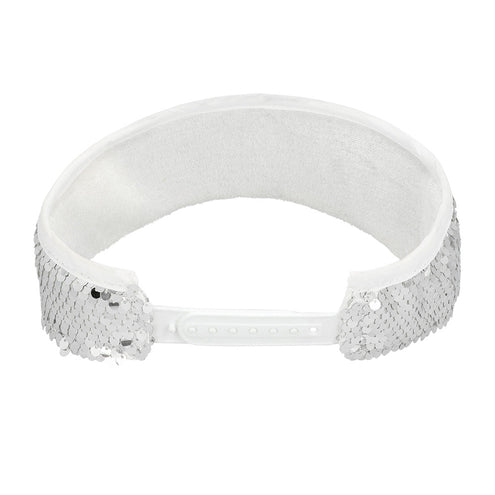 Boland Zilveren zonneklep glitter pailletten