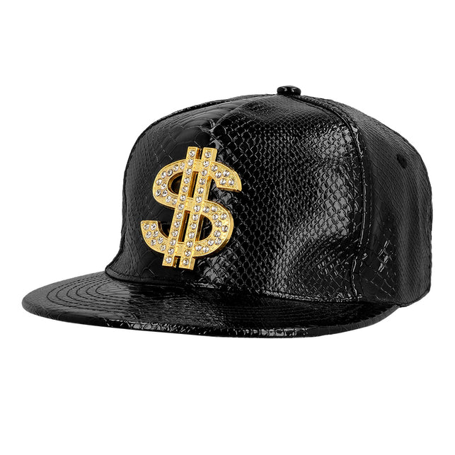 Boland Zwarte pet Dollar Money maker zwart