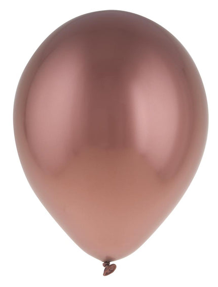 Chrome ballon koper met spiegelende glans, ronde latexballon van 30,5 cm voor feestdecoratie