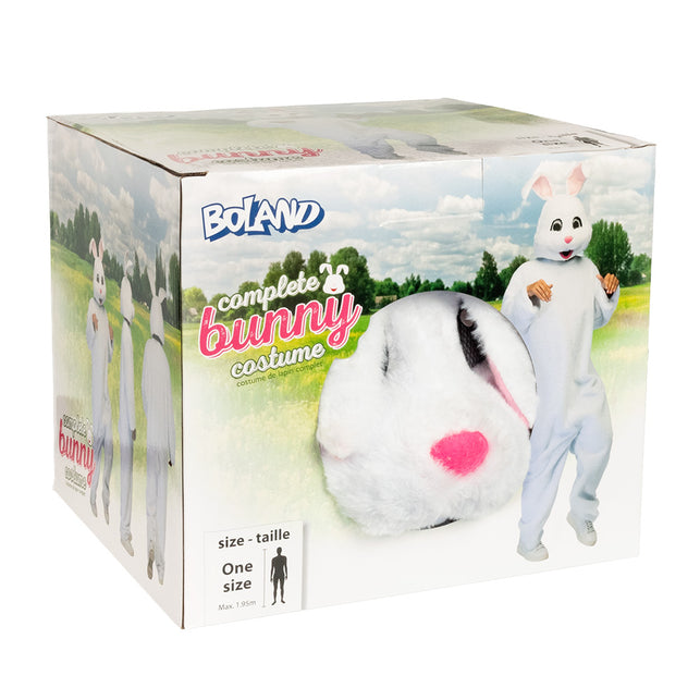 Doos van het Boland konijnpak Bouncing bunny met jumpsuit en masker