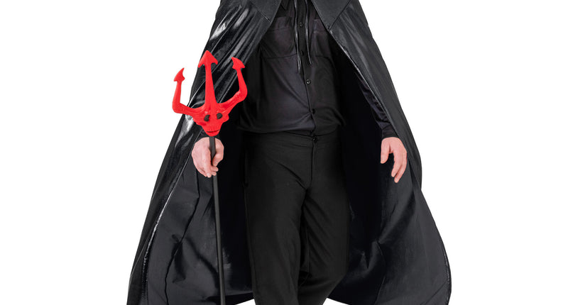 Duivel cape volwassenen zwart