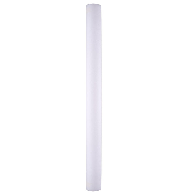 Foam stick led 48 cm, effen witte schuimbuis met korrelige buitenkant, uitgeschakeld