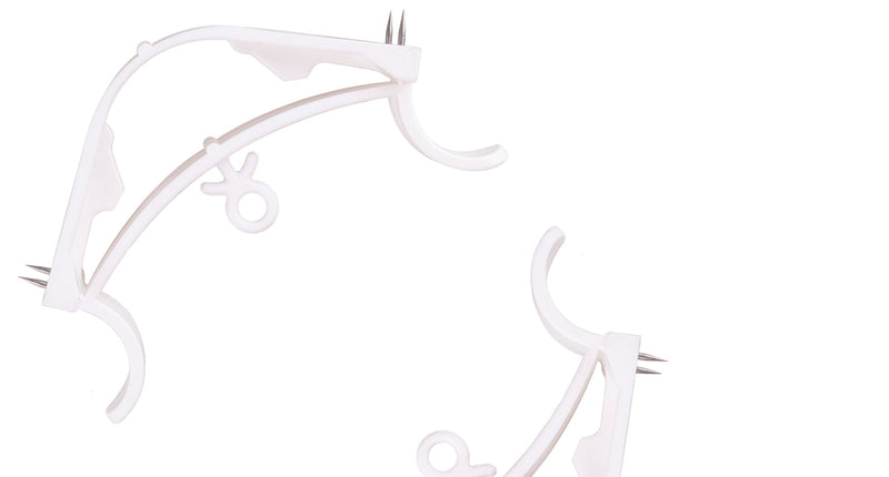 Funny Fashion 2 muurklemmen voor ballonslinger of vlaggenlijn