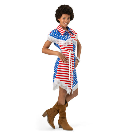 Funny Fashion Amerikaanse vlag jurk dames