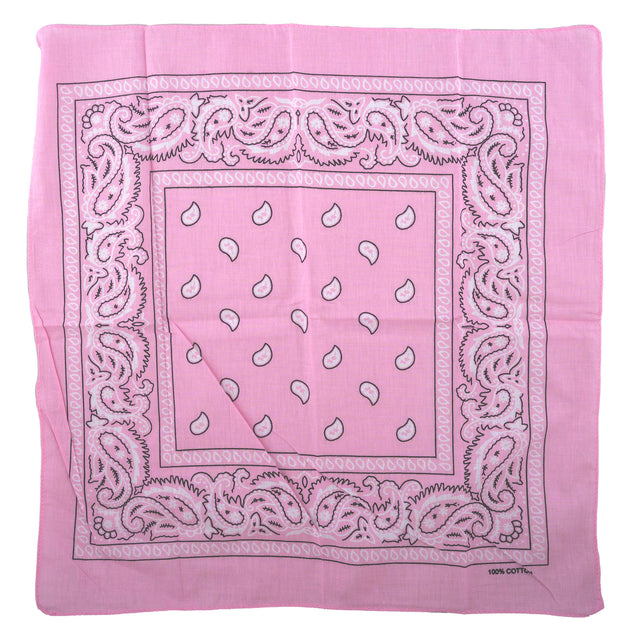 Funny Fashion Bandana roze cowboy zakdoek 50x50cm