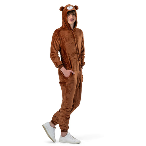 Funny Fashion Bruine Beer pak onesie volwassenen Bron