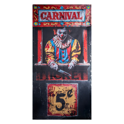 Funny Fashion Deurgordijn clown Halloween