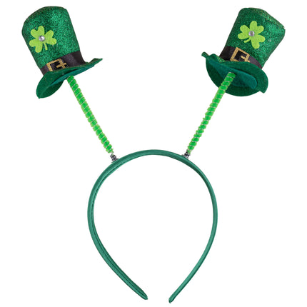 Funny Fashion Diadeem met mini hoedjes St. Patrick's Day