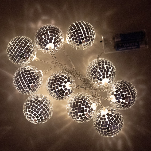 Funny Fashion Disco ballen slinger met verlichting