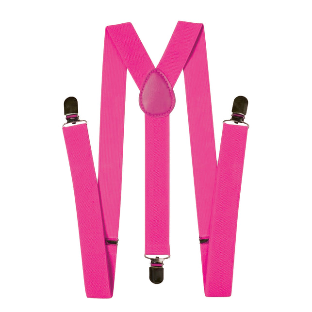 Funny Fashion Fluor roze bretels