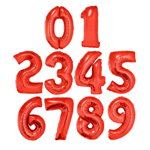 Funny Fashion Folieballon 41 cm op stokje rood