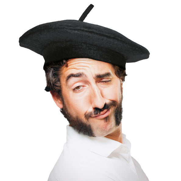 Funny Fashion Franse baret Philippe zwart