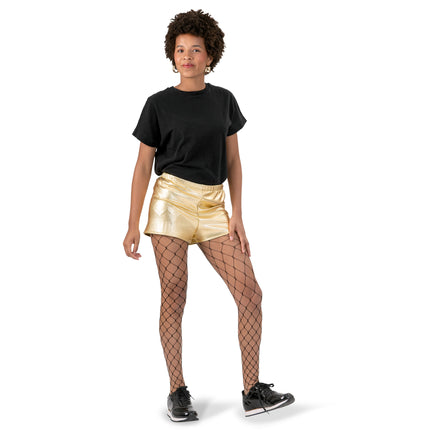 Funny Fashion Gouden korte broek hotpants dames