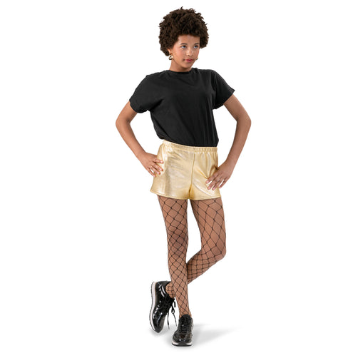 Funny Fashion Gouden korte broek hotpants dames