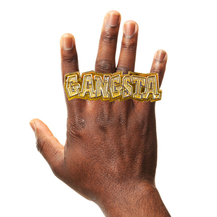 Funny Fashion Gouden ring gangster