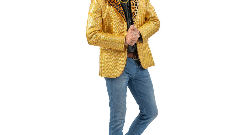 Funny Fashion Gouden slipjas heren Grant