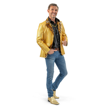 Funny Fashion Gouden slipjas heren Grant