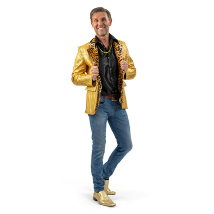 Funny Fashion Gouden slipjas heren Grant