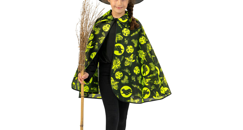Funny Fashion Halloween cape fluo kind