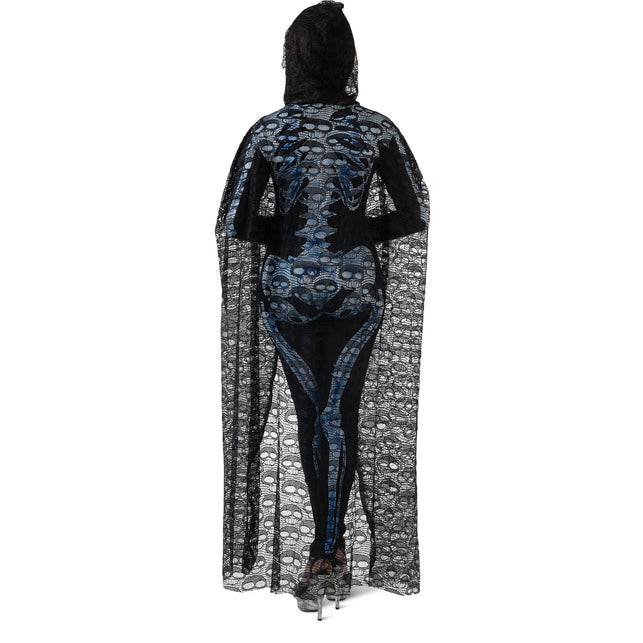 Funny Fashion Halloween cape schedels kant