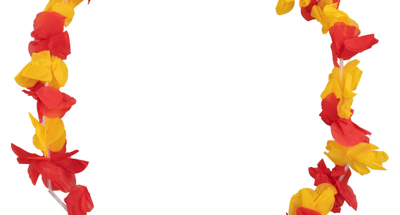 Funny Fashion Hawaii slinger Spanje rood geel