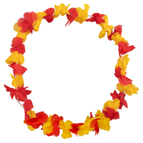 Funny Fashion Hawaii slinger Spanje rood geel