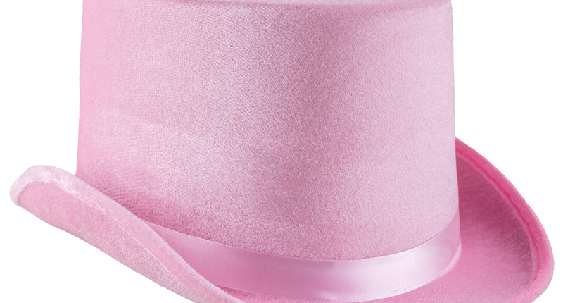Funny Fashion Hoge hoed roze unisex
