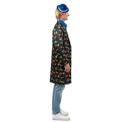 Funny Fashion Jas met clowntjes heren