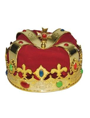 Funny Fashion Koningskroon goud met steentjes