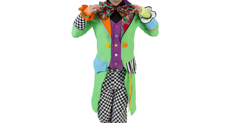 Funny Fashion Mad Hatter slipjas kleurrijk