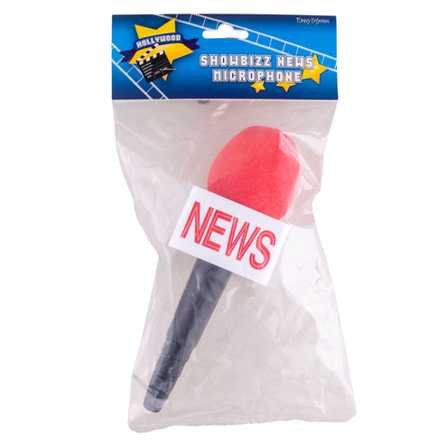 Funny Fashion Microfoon nieuws / news rood