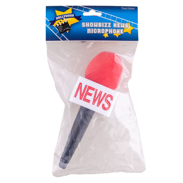 Funny Fashion Microfoon nieuws / news rood