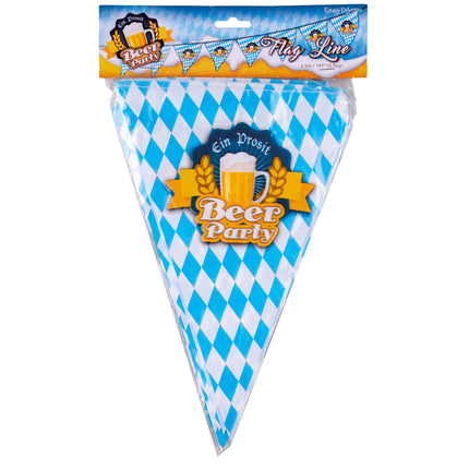 Funny Fashion Oktoberfeest vlaggenlijntjes lengte 5 meter
