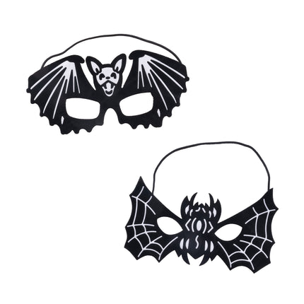 Funny Fashion Oogmasker vleermuis of spin