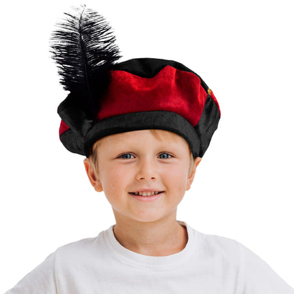 Piet hat child red black
