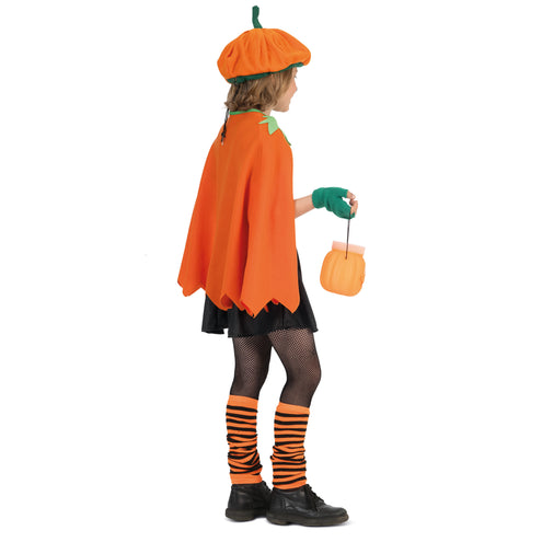 Funny Fashion Pompoen cape voor kinderen