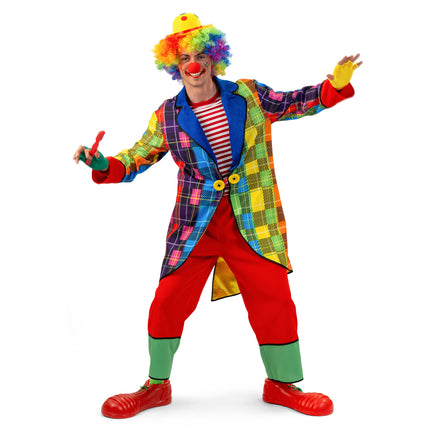 Funny Fashion Regenboog Clownspak heren Rik