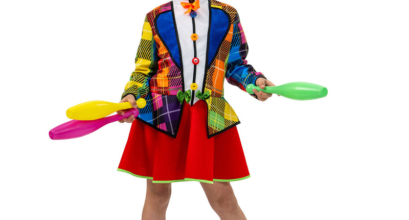 Funny Fashion Regenboog jurk kind clown Rihanna