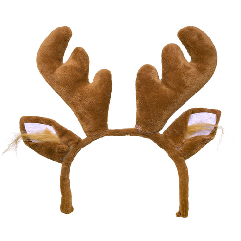 Funny Fashion Rendier haarband bruin kerst