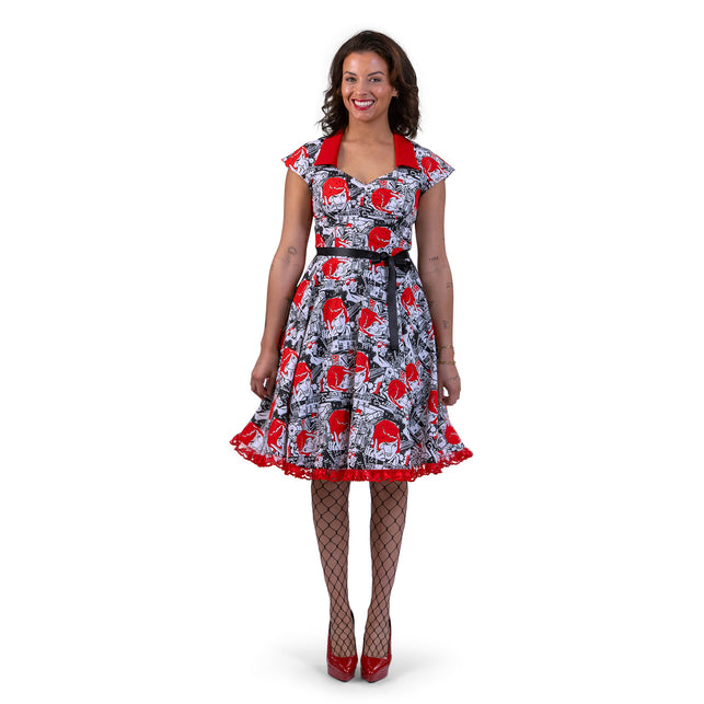 Funny Fashion Rock 'n Roll jurk dames Lilly