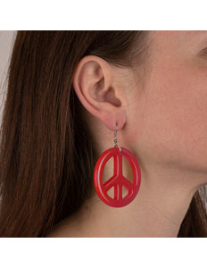 Funny Fashion Rode hippie oorbellen