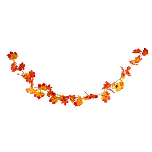 Funny Fashion Slinger herfst pompoenen en bladeren 175cm