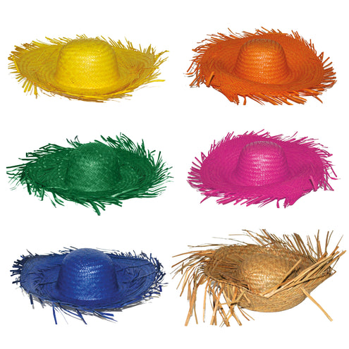 Funny Fashion Stro hoed Aloha geel