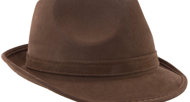 Funny Fashion Tiroler hoed bruin lederlook