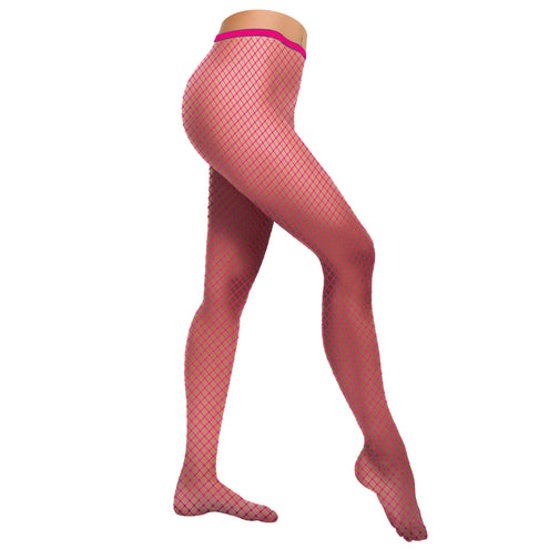Funny Fashion Visnet panty Sara in neon roze