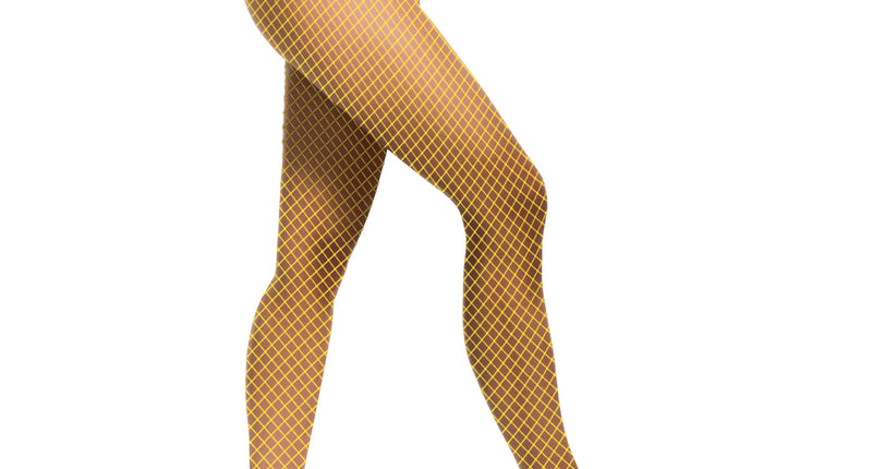 Funny Fashion Visnet panty Sara neon geel