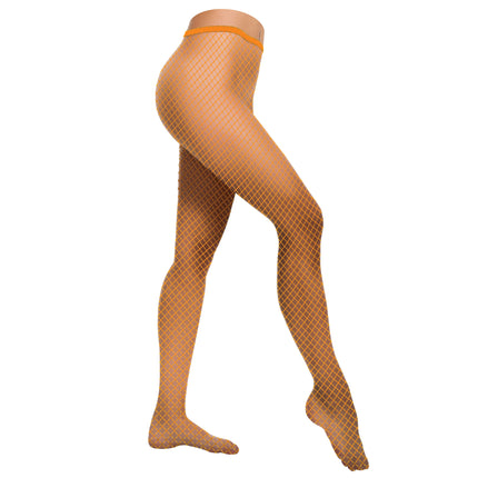 Funny Fashion Visnet panty Sara neon oranje